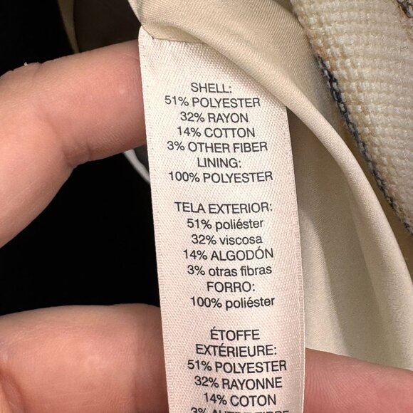 2/$18 SALE! Chicos Blazer Womens Jacket‎ M Southwestern Geometric Cowgirl Ikat - Picture 6 of 9